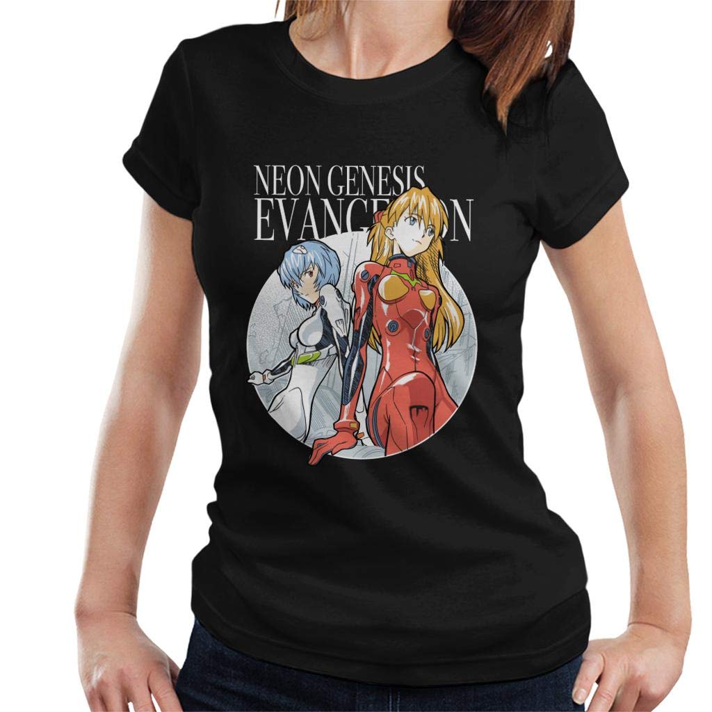 Cloud City 7 Neon Genesis Evangelion Rei and Asuka Women's T-Shirt