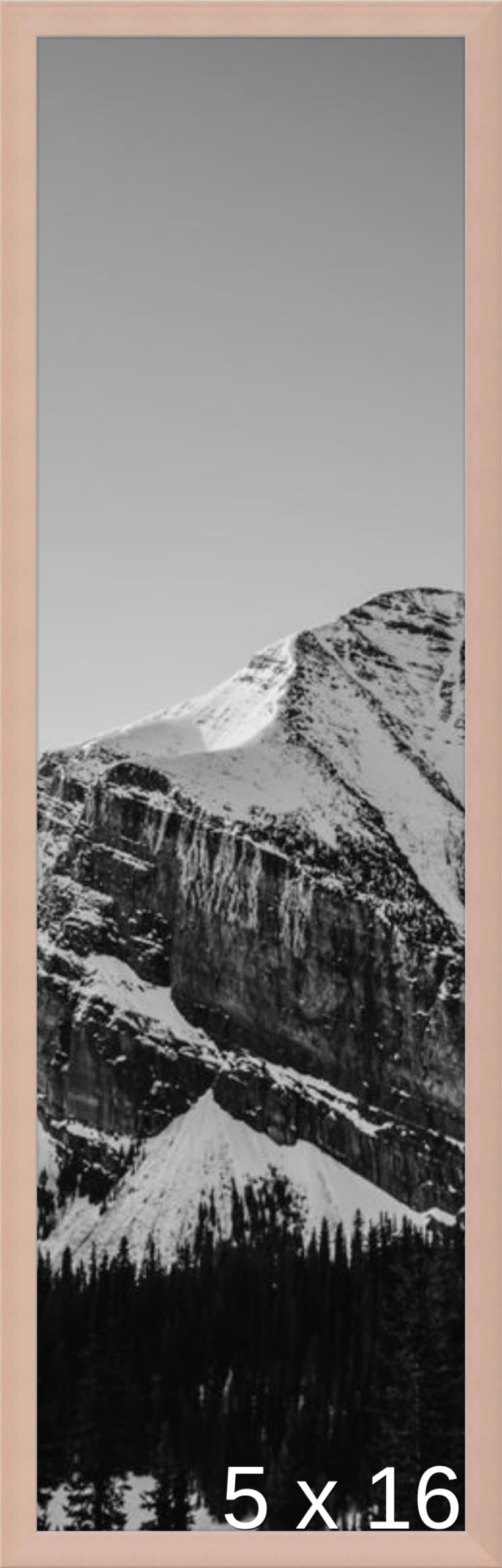 Frame It Easy 5 x 16 Rose Gold Metal Frame (Ashford)