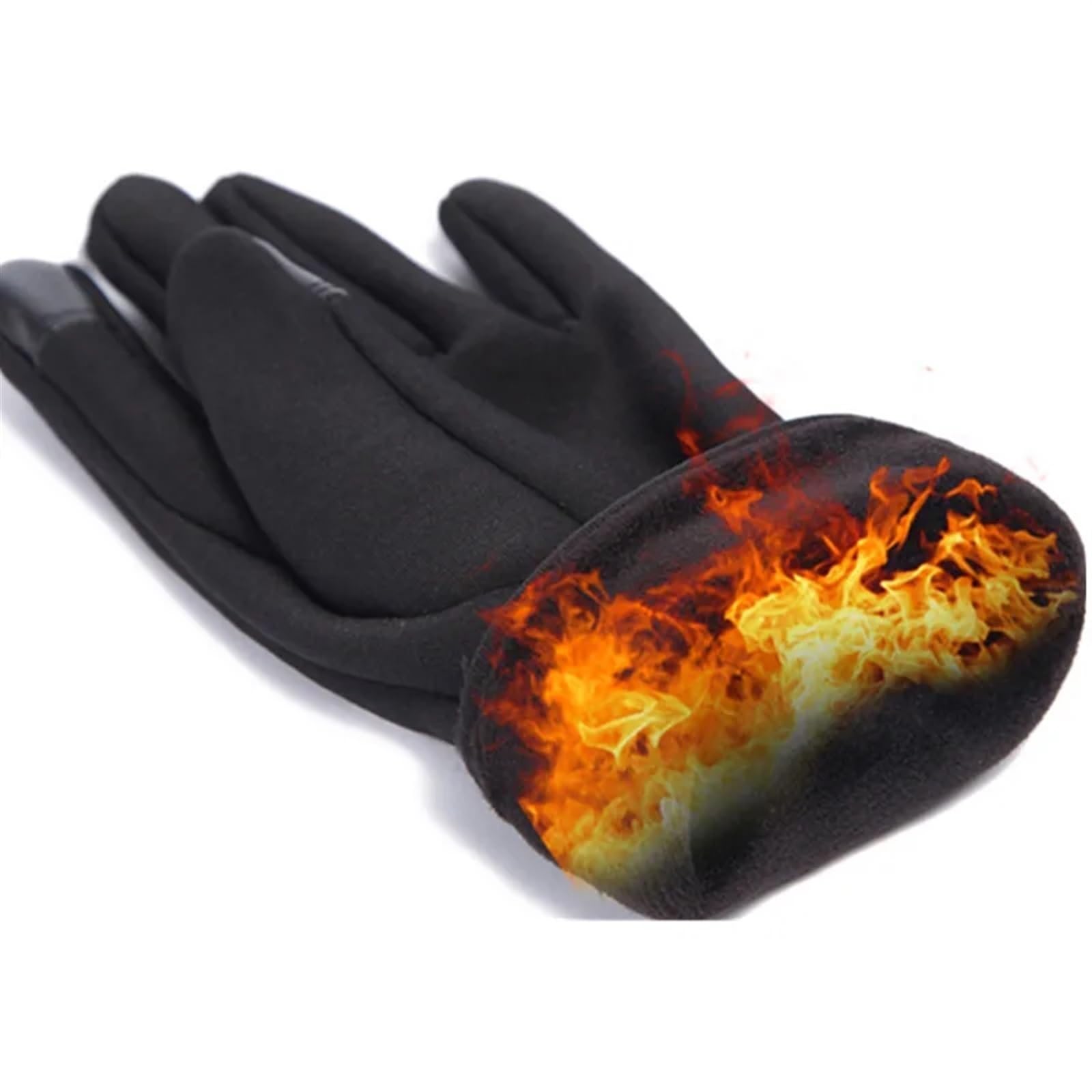 Guantes de Ciclismo Invierno Invierno Cálido Térmico Dedo Completo Deportes Bicicleta A Prueba Viento Bicicleta Guante Largo for Hombres Mujeres para Ciclismo