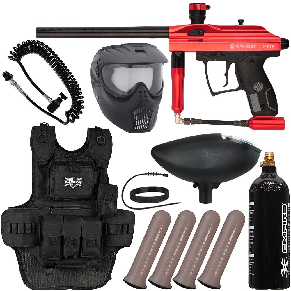 Action Village Kingman Spyder Xtra Heavy Gunner Paintball Gun Package Kit