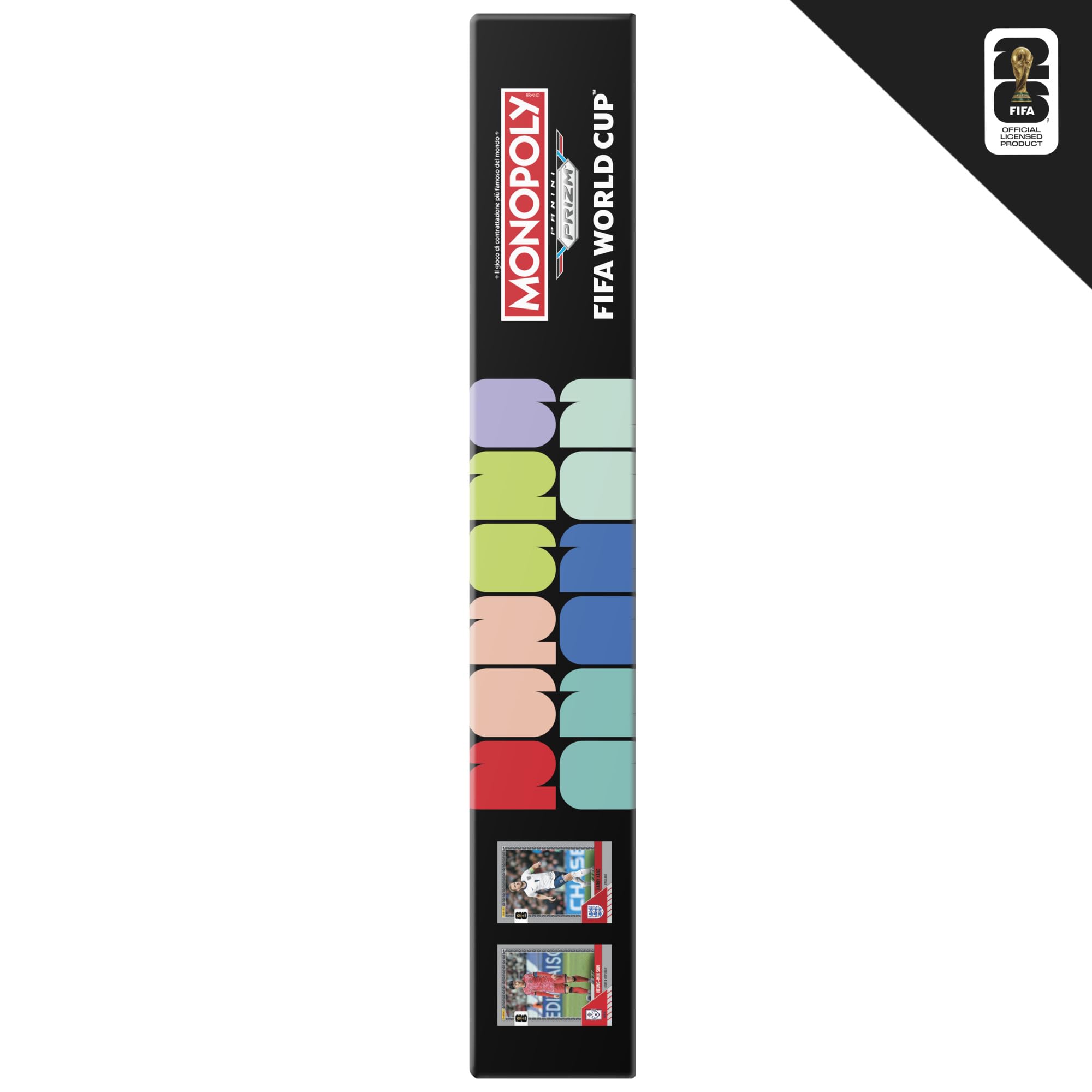 Monopoly Panini Prizm: FIFA World Cup I Gioco da tavolo a tema calcio con carte collezionabili Monopoly Panini Prizm FIFA World Cup 2026 I Dagli 8 anni in su - Versione italiana