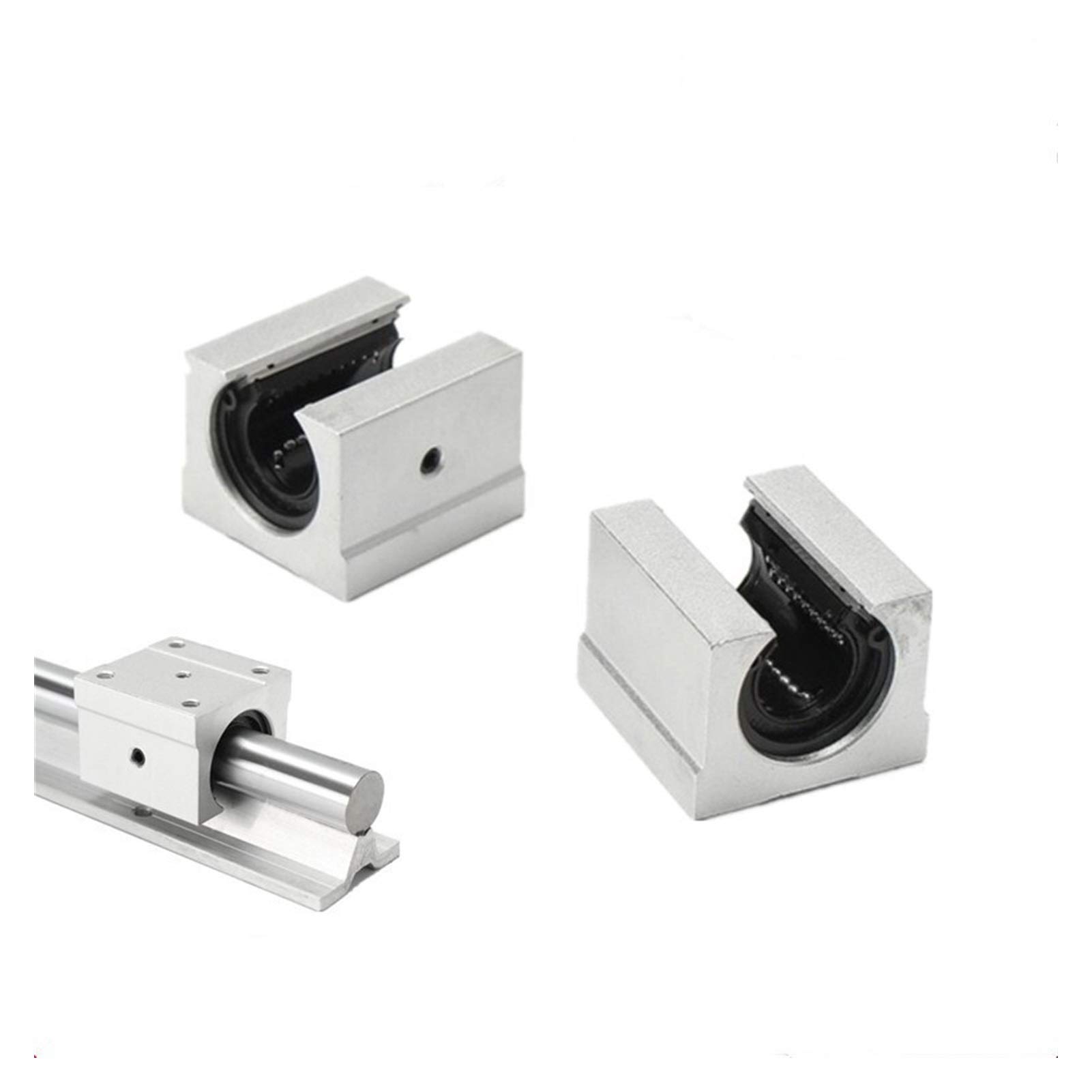RCGKNNMUZ 2pcs Linear Motion Bearing Slides, Model SBR12UU, SBR16UU, SBR20UU, Mainly Used for CNC Parts, 3D Printer Parts, Precision Machine Tools(SBR20UU 2PCS)