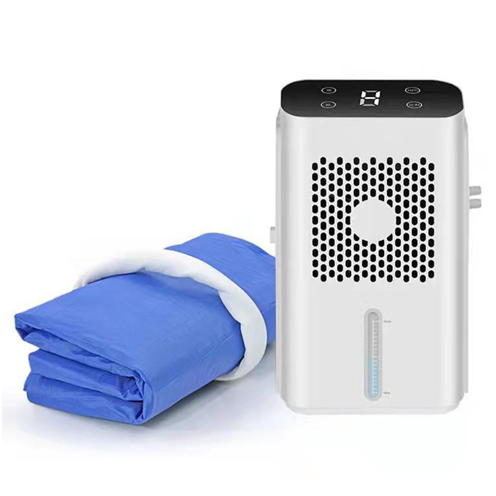 ColchóN De Agua Refrigerante, Almohadilla de enfriamiento de Cama, RefrigeracióN Silencioso para La Cama, Ajuste De Viento Y Tiempo Singlesize