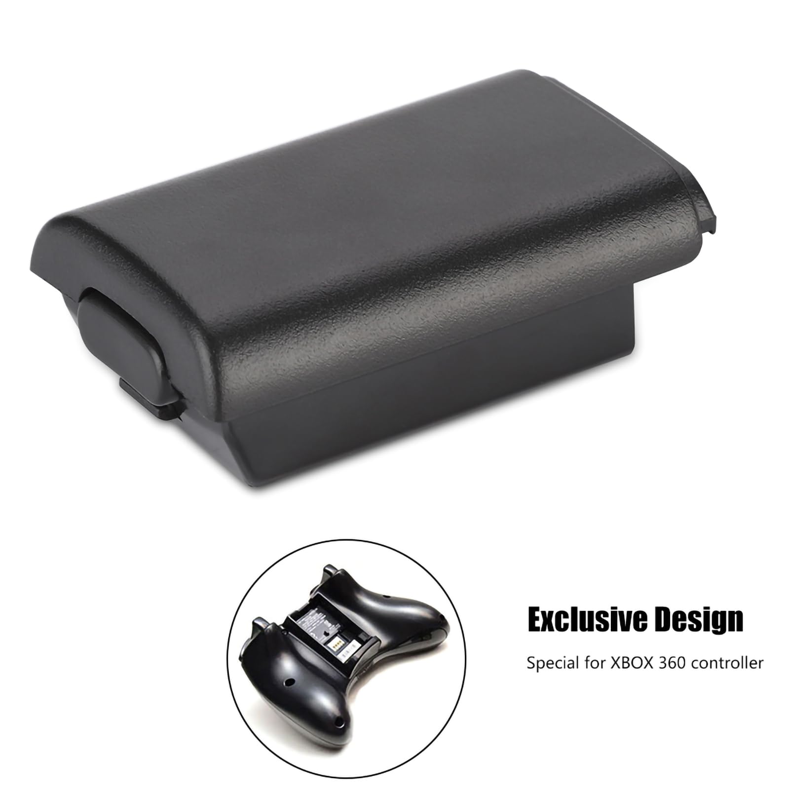 Coperchio del Pacco Batteria per Controller 360 - Kit di Copertura della Custodia del Pacco Batteria di Ricambio Universale per Controller 360 - Confezione da 5 (Nero)