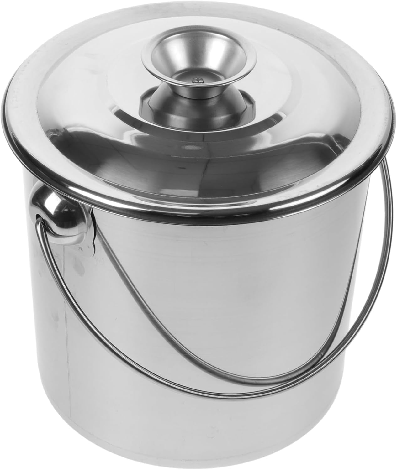 VOSAREA Milk Buckets Sturdy Stainless Steel Milk Container for Storage of Rice Flour