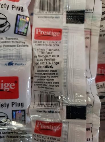 Miniatura 4 de Prestige - Válvula de seguridad para ollas a presión de aluminio, supremo, Ultimate y Regular Prestige, solo plata, paquete de 3