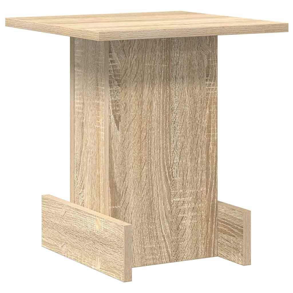 Table d appoint Chêne Sonoma 35 5 x 35 x 40 cm Moderne Petite Table de Salon avec Rangement étagères Pratique Meuble d appoint Contemporain pour intérieur Design
