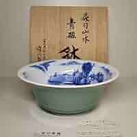 【希少】宮内庁御用達　深川製磁　オールド　染付山水人物文　大鉢大碗深鉢　1 客 61in3WWdh0L._AC_SY200_QL15_.jpg