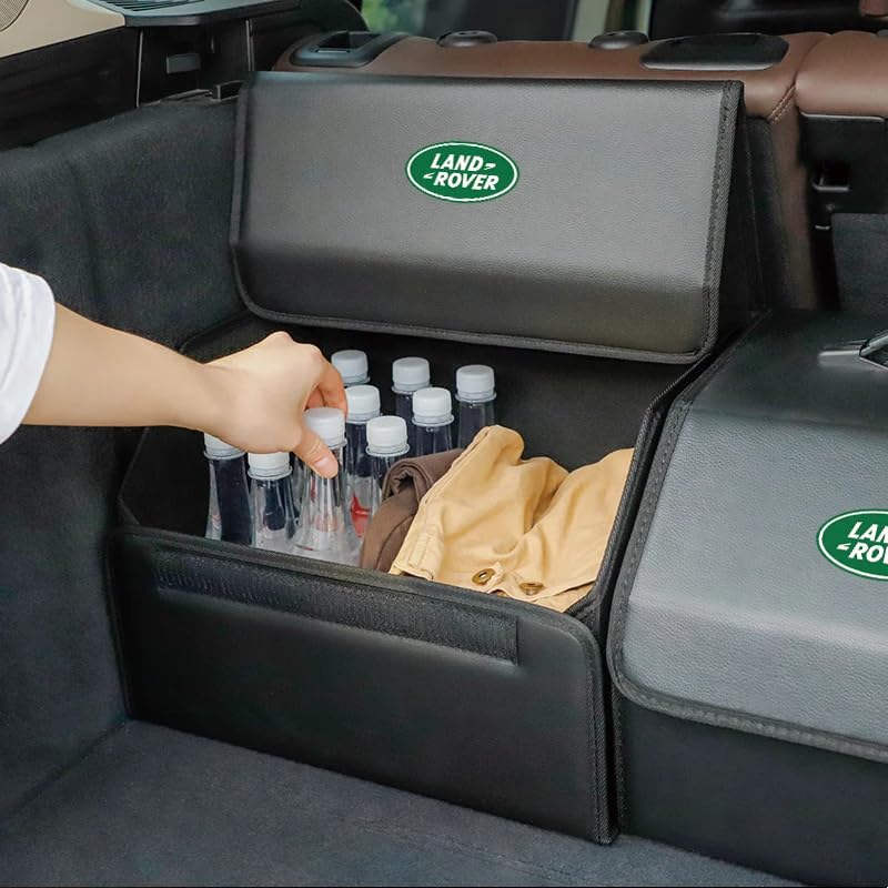 NIRBO Organizador de Maletero de Coche, Cubierta Plegable, para Land Rover Freelander L2 LF Range Rover Evoque 3 4 Discovery Velar, Bolsa de Almacenamiento de Viaje para Viaje de Camping,28 * 40CM