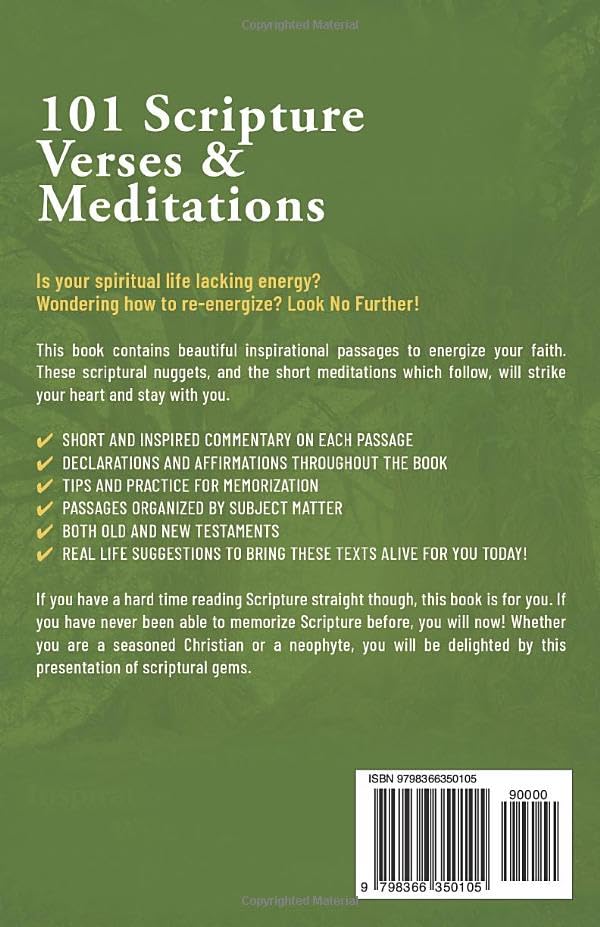 Vista 2 de 101 SCRIPTURE VERSES & MEDITATIONS SELECT BIBLE PASSAGES FOR INSPIRATION, AFFIRMATION, & DECLARATION, WITH TIPS FOR MEMORIZATION