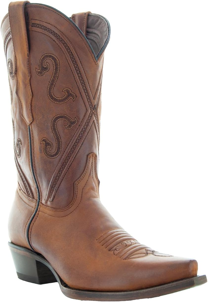 Women's Snipped Toe Leather Cowgirl Boots | Cheyenne