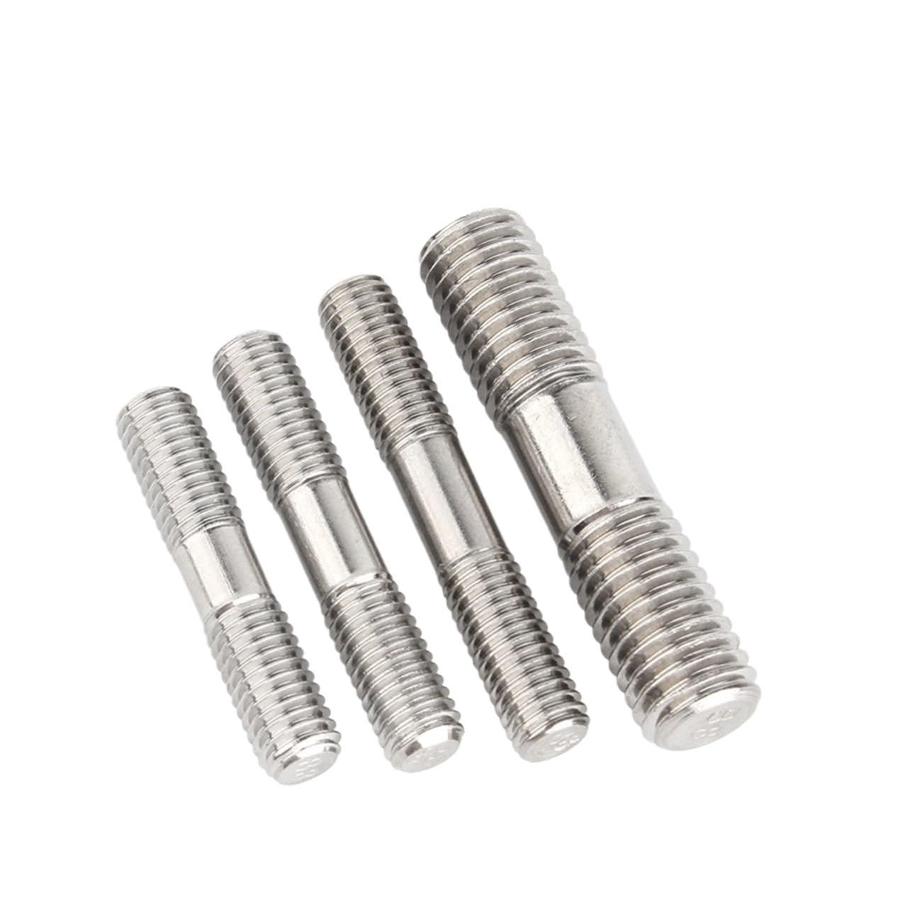 Wekonumex 20Mm 20Pcs Stainless Steel 304 Double End Thread Rod Stud