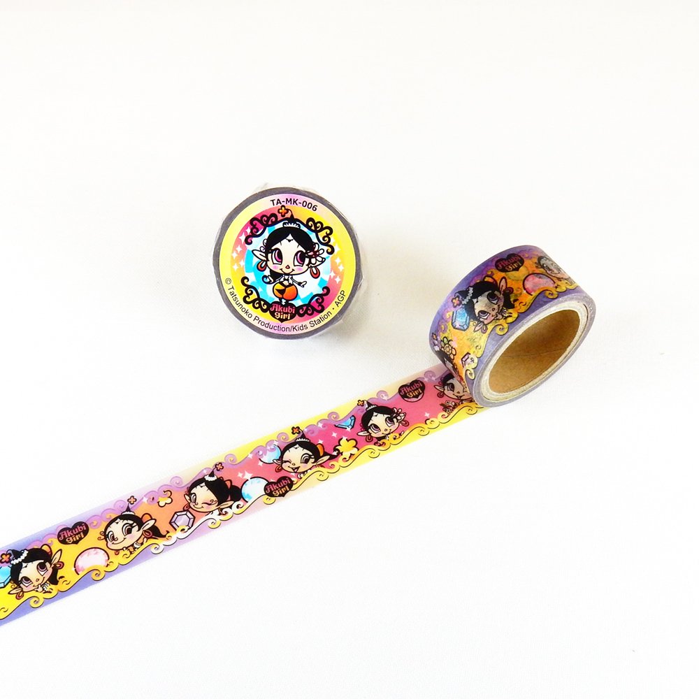 QYマステ　1006 Amazon.co.jp: Akubi girl アクビちゃん マスキングテープ TM-MK-006