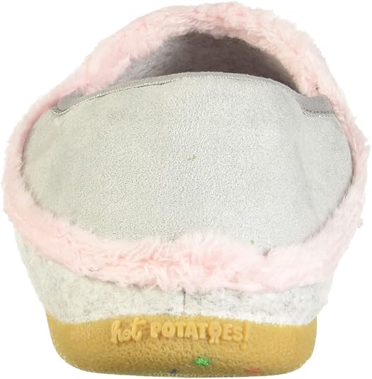 HOT POTATOES berwang pantoffels voor dames, Grijs, 36 EU HOT POTATOES berwang pantoffels voor dames, Grijs, 36 EU