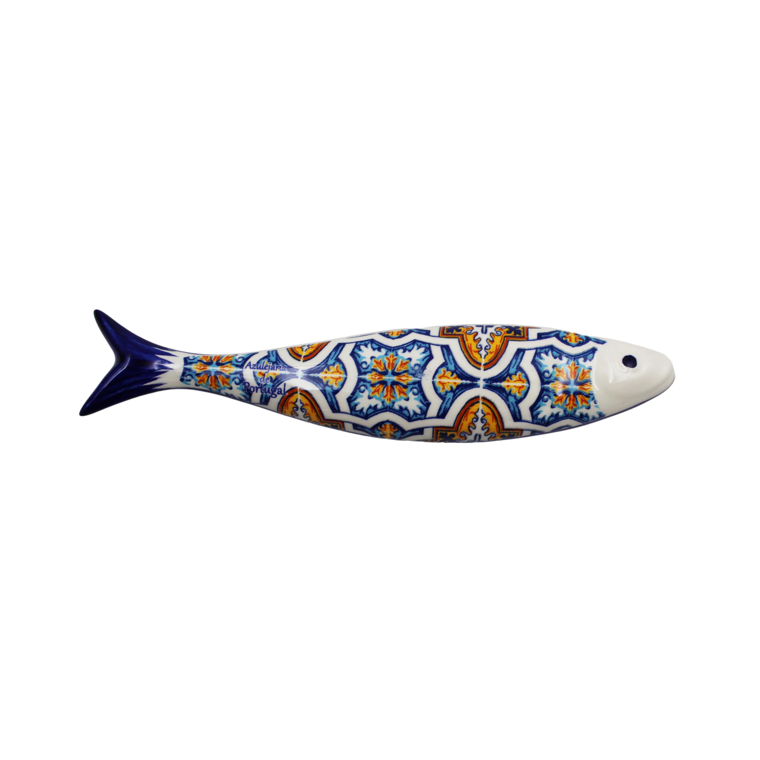 Amazon.com: AC Ceramica Tradicional Small Blue and Orange Tile 