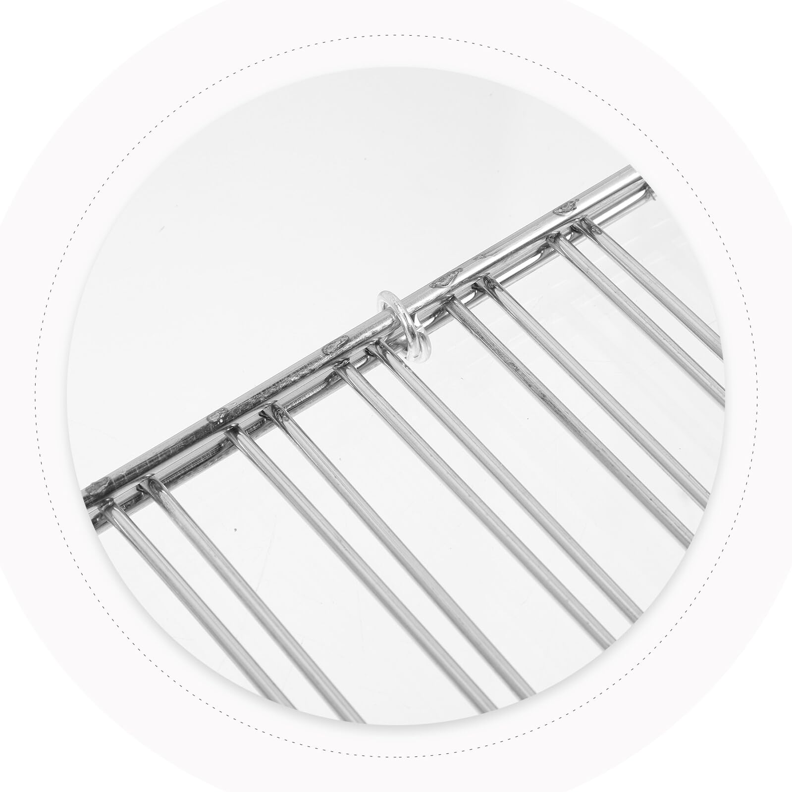 Griglia per Pesce in Acciaio Inossidabile Clip Verticale, Cestino per Barbecue Resistente e Facile da Pulire, per Camping e Bbq All'aperto