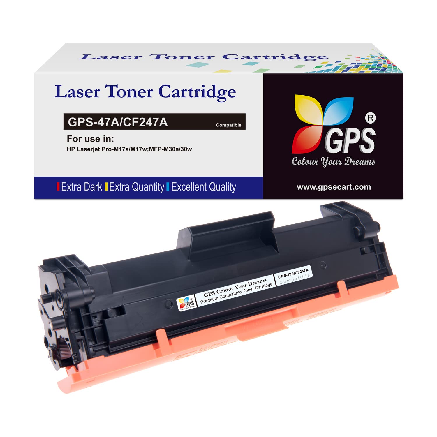 GPS Colour Your Dreams 47A (CF247A) Toner Cartridge Compatible for HP Laser Jet Pro M16w / M16a / MFP M29a / M29w, M17A, M17W, M30a, M30W (B09KQ11X3H) Amazon Price History, Amazon Price Tracker
