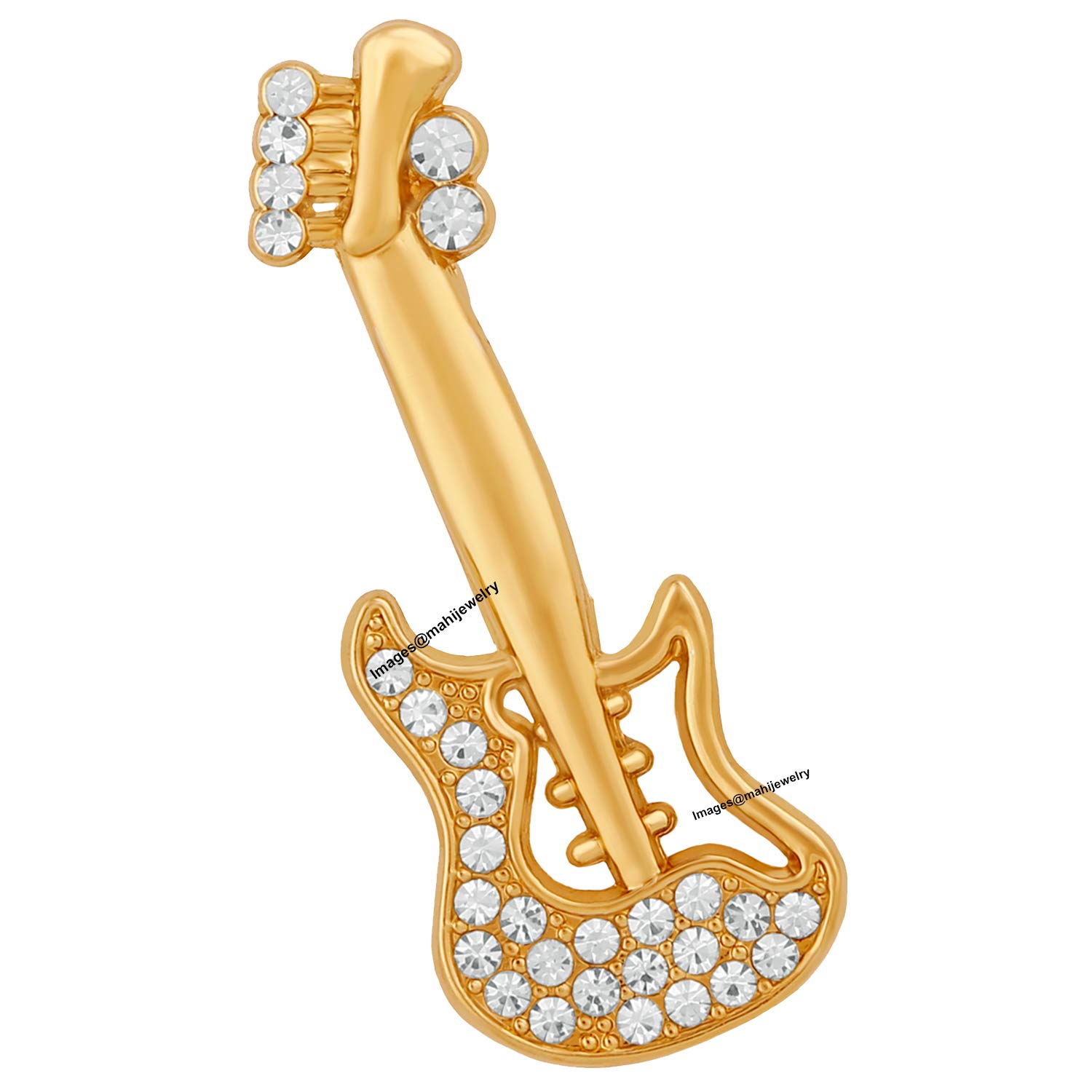 Mahi Gold Plated Music Lover Guitar Brooch with Crystal for Mens and Boys BP1101018G (B07Q44PG77) Amazon Price History, Amazon Price Tracker