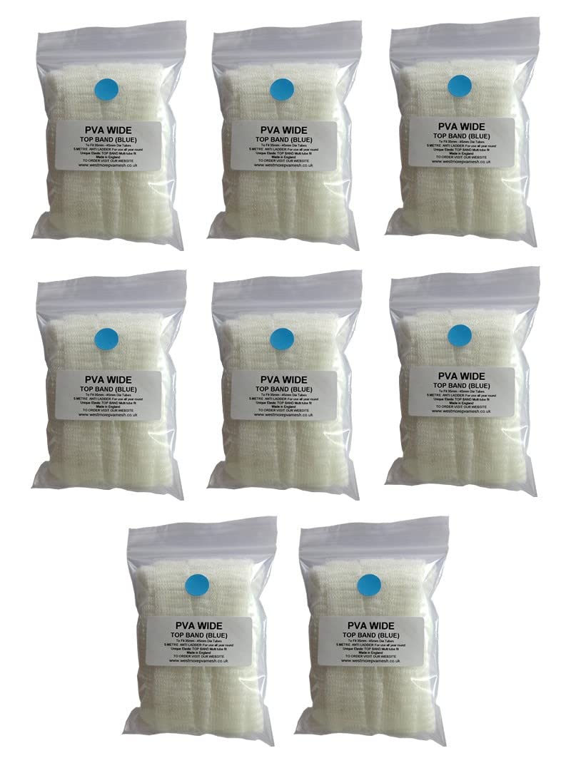 38mm Wide PVA MESH 8 X 5M Refills Total 40 Metres Carp PVA Bag Fishing Bait Total Fast Dissolve…