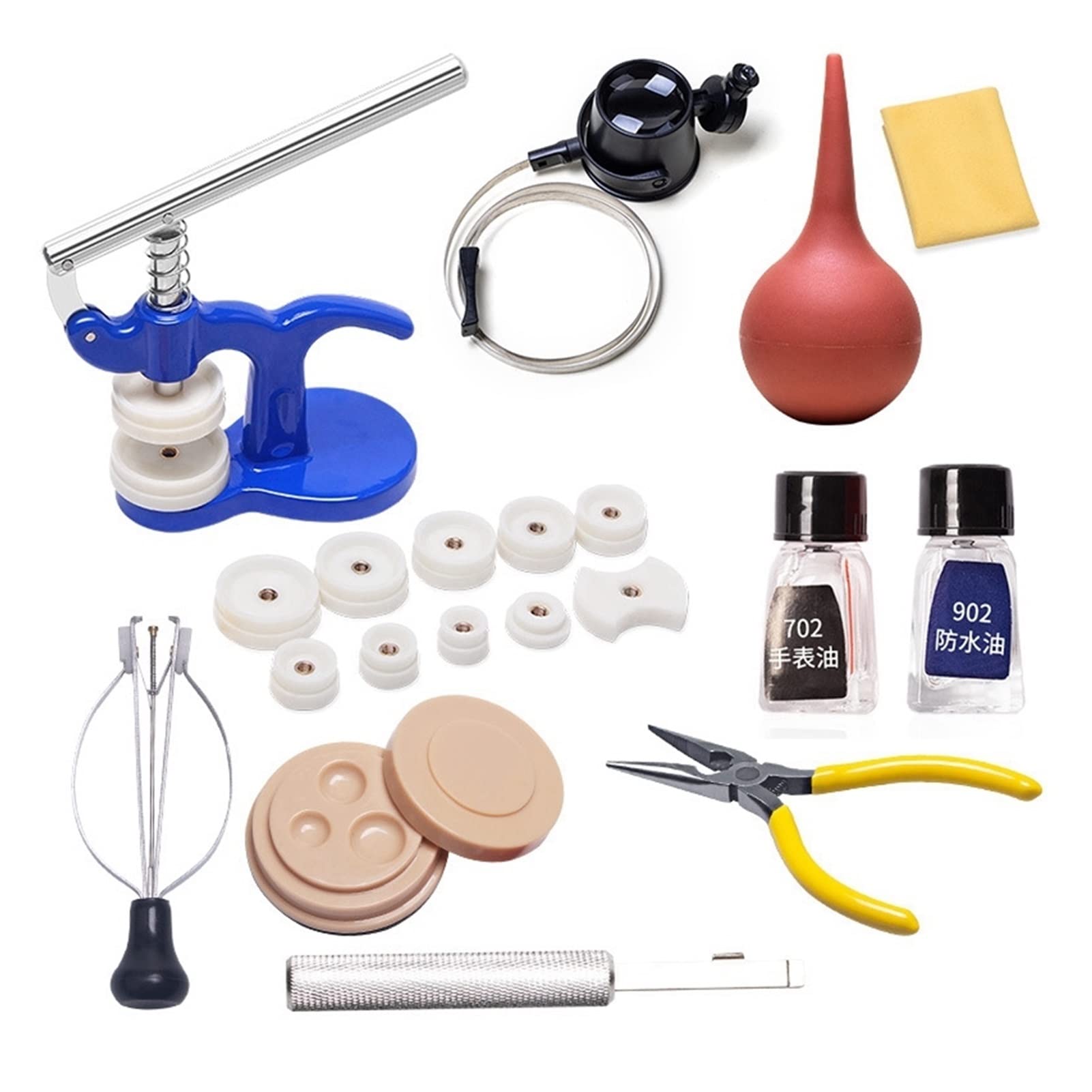 181 pezzi Set di strumenti di riparazione per orologi, smontaggio della batteria, set di strumenti di riparazione per orologi (come mostrato)
