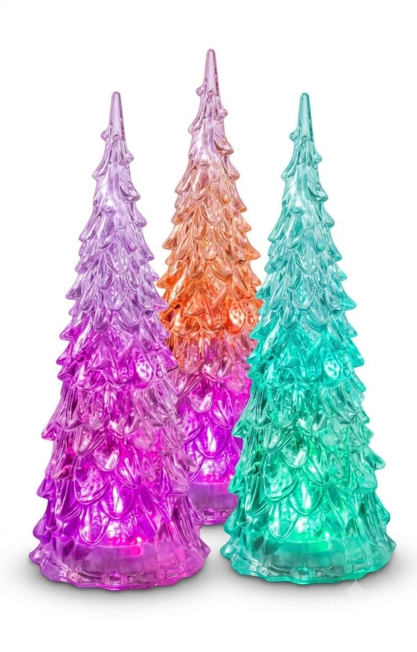 Mini Xmas Tree with LED Lights - Perfect Gift -7
