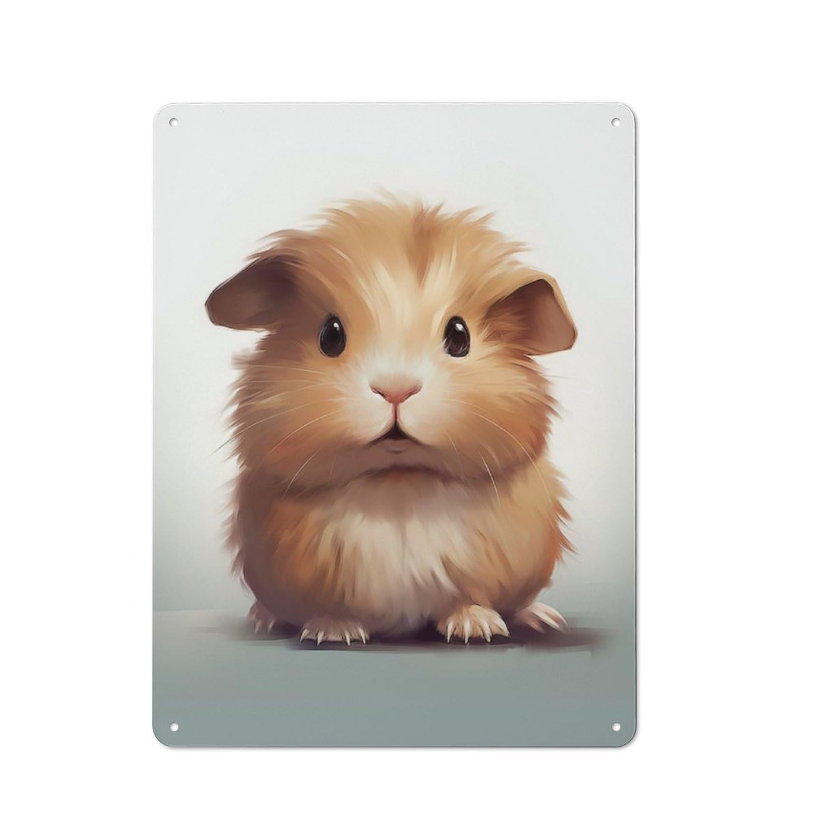 For Hobby Room Or Studio, Baby Hamster 1 Retro-style Tin Sign 40x30cm, for Room Styling Across Hobby Rooms And Studios