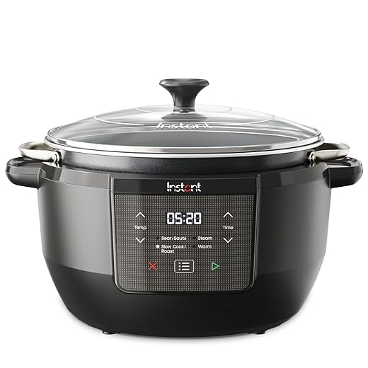 Instant-Pot Superior Cooker Chef Series 7.5Qt Slow Cooker, Multifunctional Rice Cooker, Pressure Cooker Alternative, Kitchen Appliance with Non-Stick Pot