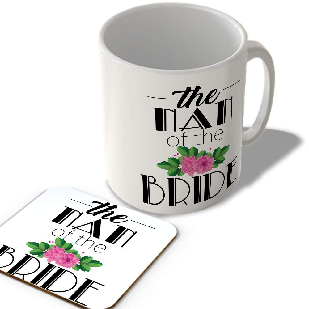 Mcmug White - The Nan Of The Bride - Mug And Coaster Set, Ceramic, 11Fl.oz.