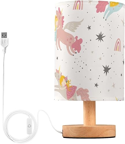 Miniatura 2 de Lámpara de noche pequeña lámparas eléctricas lindas Kawaii hadas dulces unicornios lámpara para niños dormitorio universitario