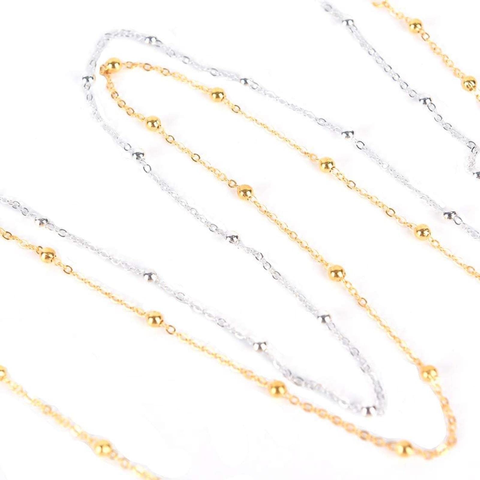 Chaînette pour Lunettes de Soleil, Cordon Porte-Lunettes, Cordon de Maintien pour Lunettes de Soleil pour Femmes et Filles, Couleur Or