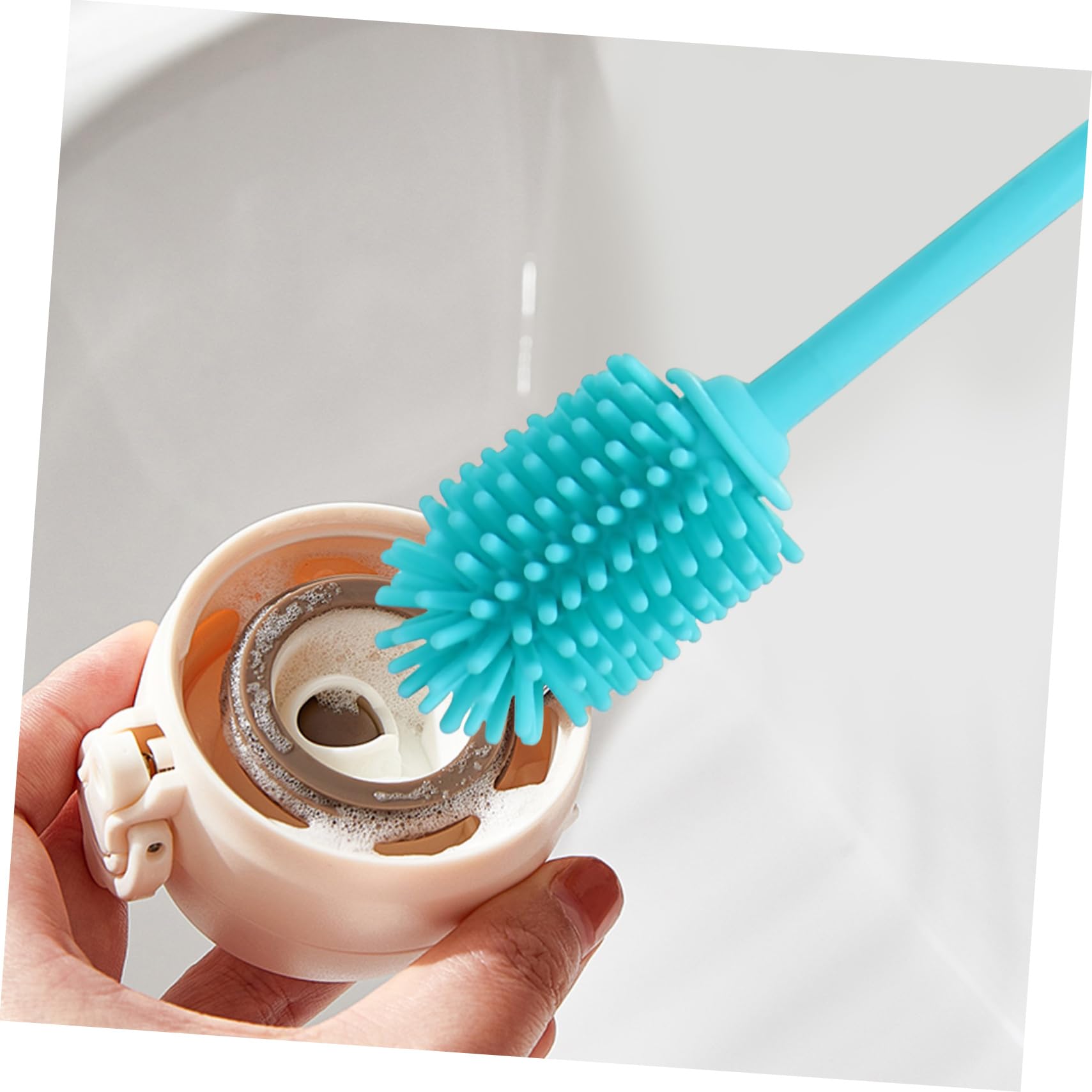 FOMIYES 2pcs Silicone Bottle Cleaner Brush Water Bottle Cleaning Brush Bottle Brush Silicone Bottle Cleaning Brush Water Bottle Cleaner Brush Bottle Cleaning Brush Cleaning Dish Brush