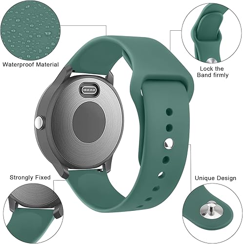 Miniatura 2 de Wanme Bandas para Garmin Venu 2 Plus  Venu Sq  Venu  Vivoactive 3 Correa de reloj para mujeres y hombres, paquete de 3 correas deportivas de