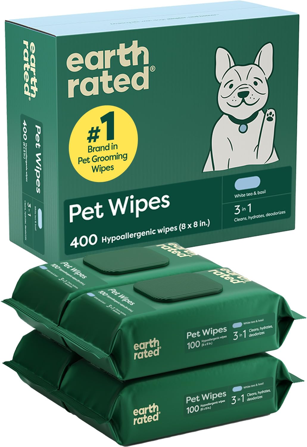 Earth Rated Pet Wipes