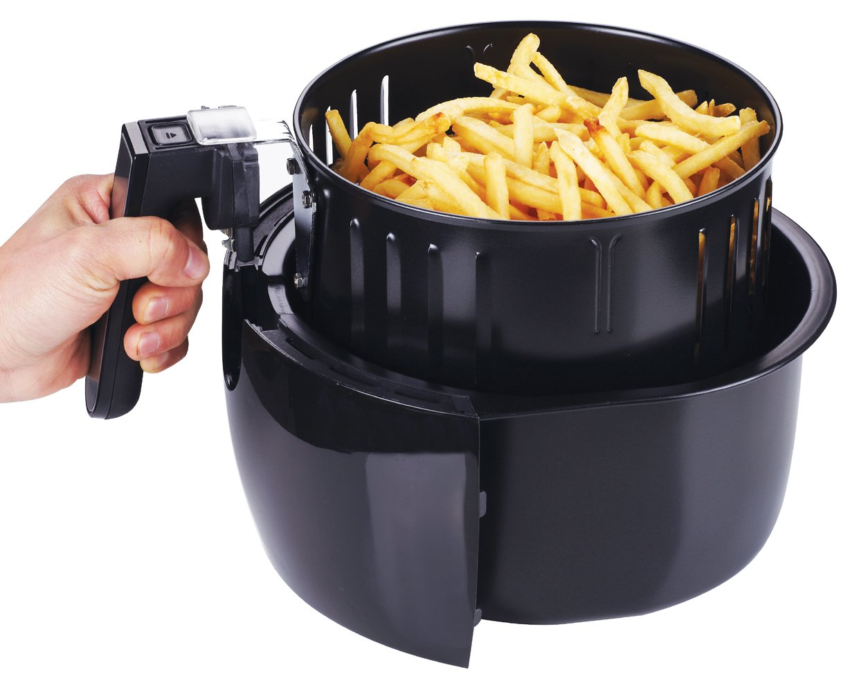GoWISE USA Ming's Mark GW22621 Electric Air Fryer, QT, Black