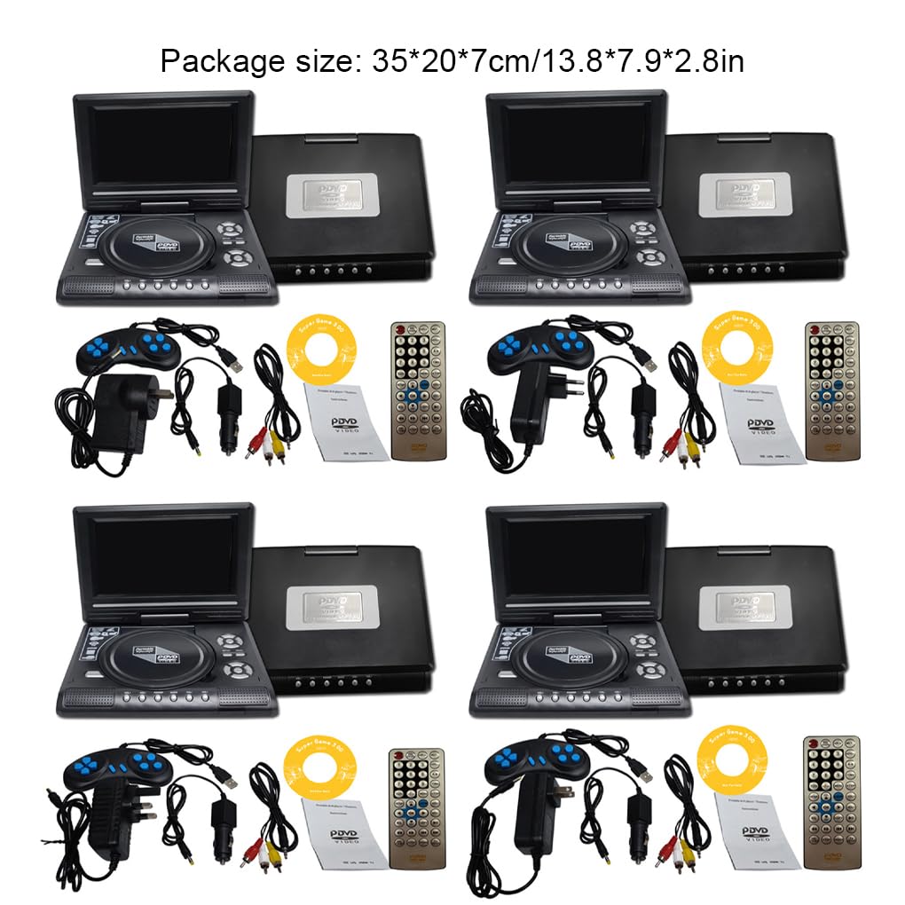 Lettore DVD portatile per auto, volume sonoro, altoparlanti ad potenza 2. Il lettore DVD portatile con volume sonoro e forte è dotato di
