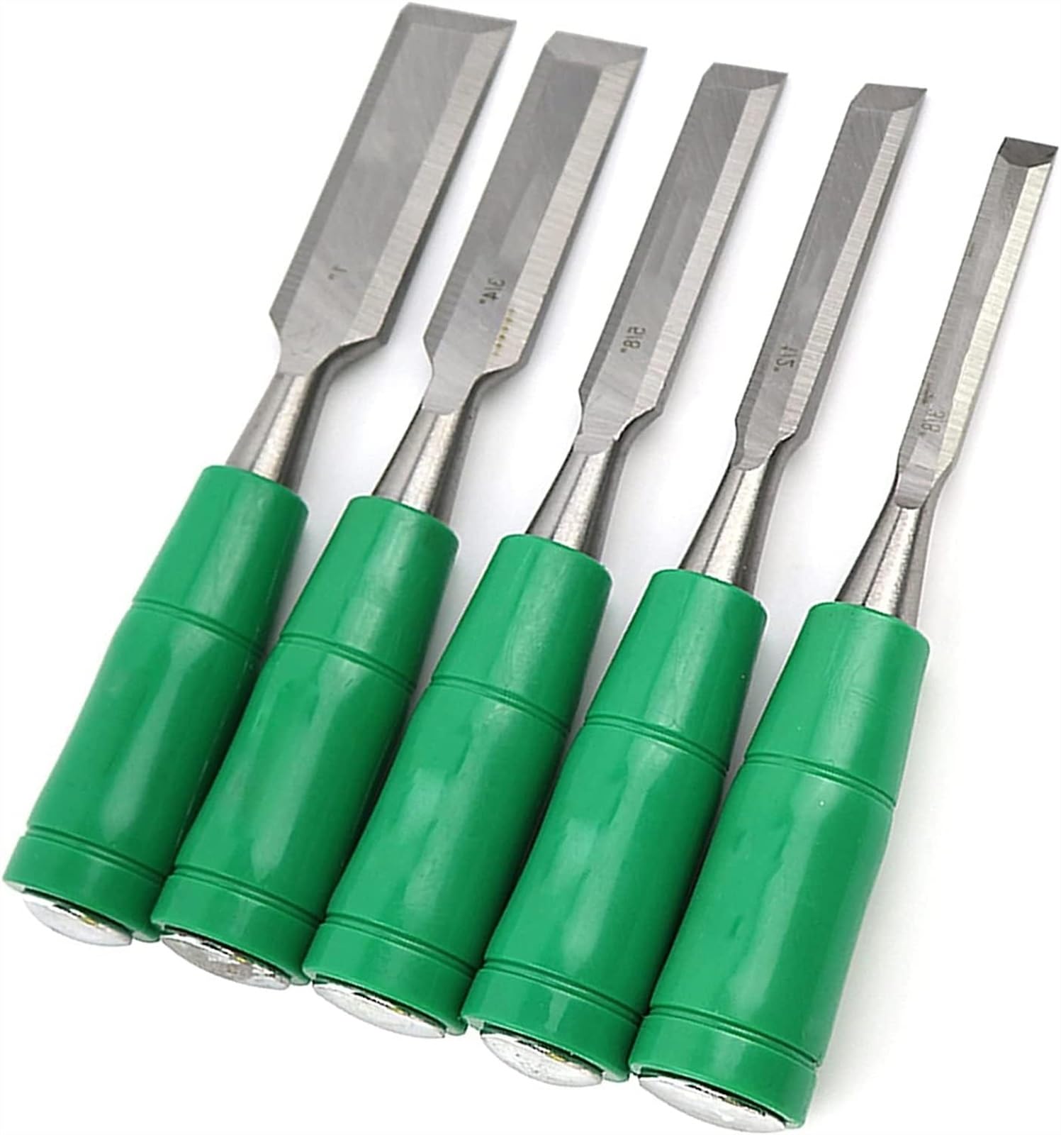 Dłuto, 5-Częściowy Zestaw Dłut Do Rzeźbienia W Drewnie 3/8", 1/2", 5/8", "3/4", 1" Zestaw Dłut Do Drewna Wysokiej Jakości Zestaw Dłut Do Uchwytów Z Miękkim Uchwytem Do, Rzeźbienia, Narzędzi T