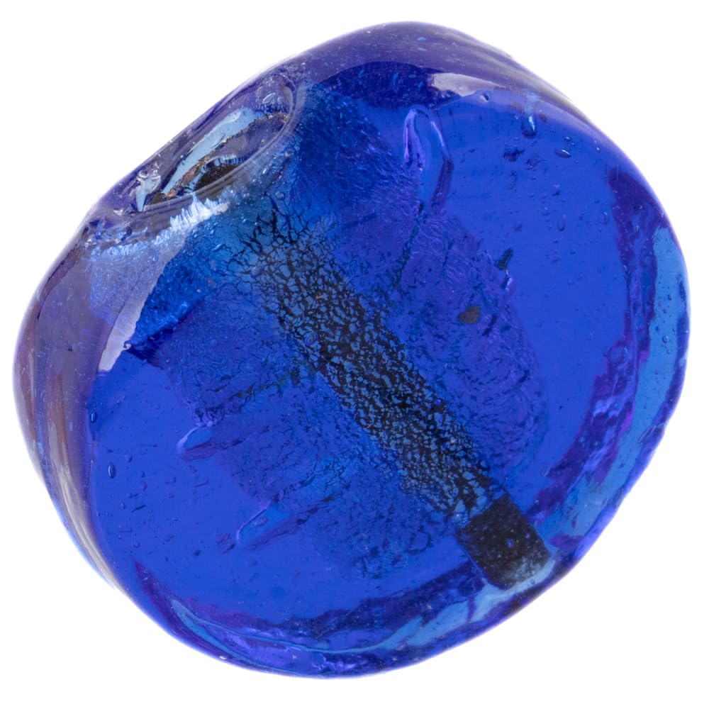 Craft County Silver Foil Glass Beads – DIY Jewelry Making and Embellishments