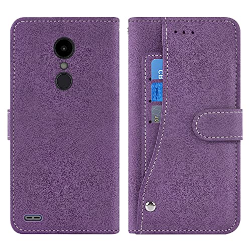 Asuwish LG K9/LG K8 (2018) Wallet Case,Luxury Leather Phone Cases with Credit Card Holder Slot Kickstand Stand Shockproof Flip Folio Protective Cover for LG K9/LG K8 2018 Women Men Girls Purple by Asuwish - Image 5