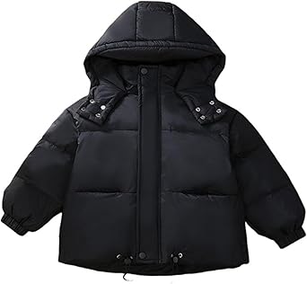 XINYUNZU Fille Manteau Court Blouson à Capuche Doudoune Avec