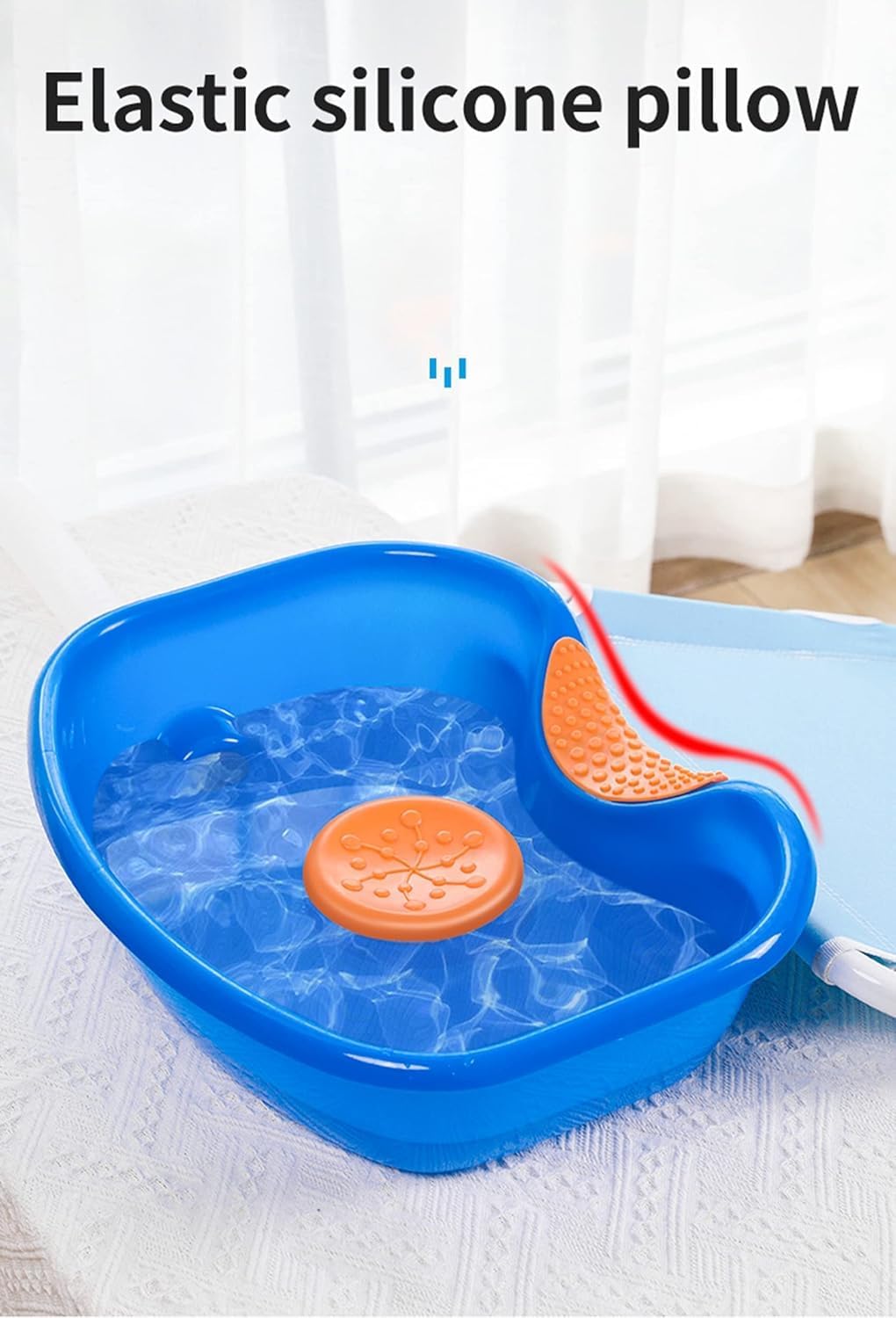 Portable Shampoo Wash Basin Hair Bed Hairdresser Wash Basin Plastic Wash Basin with Hair Drain Tube Washing Tub, Purple