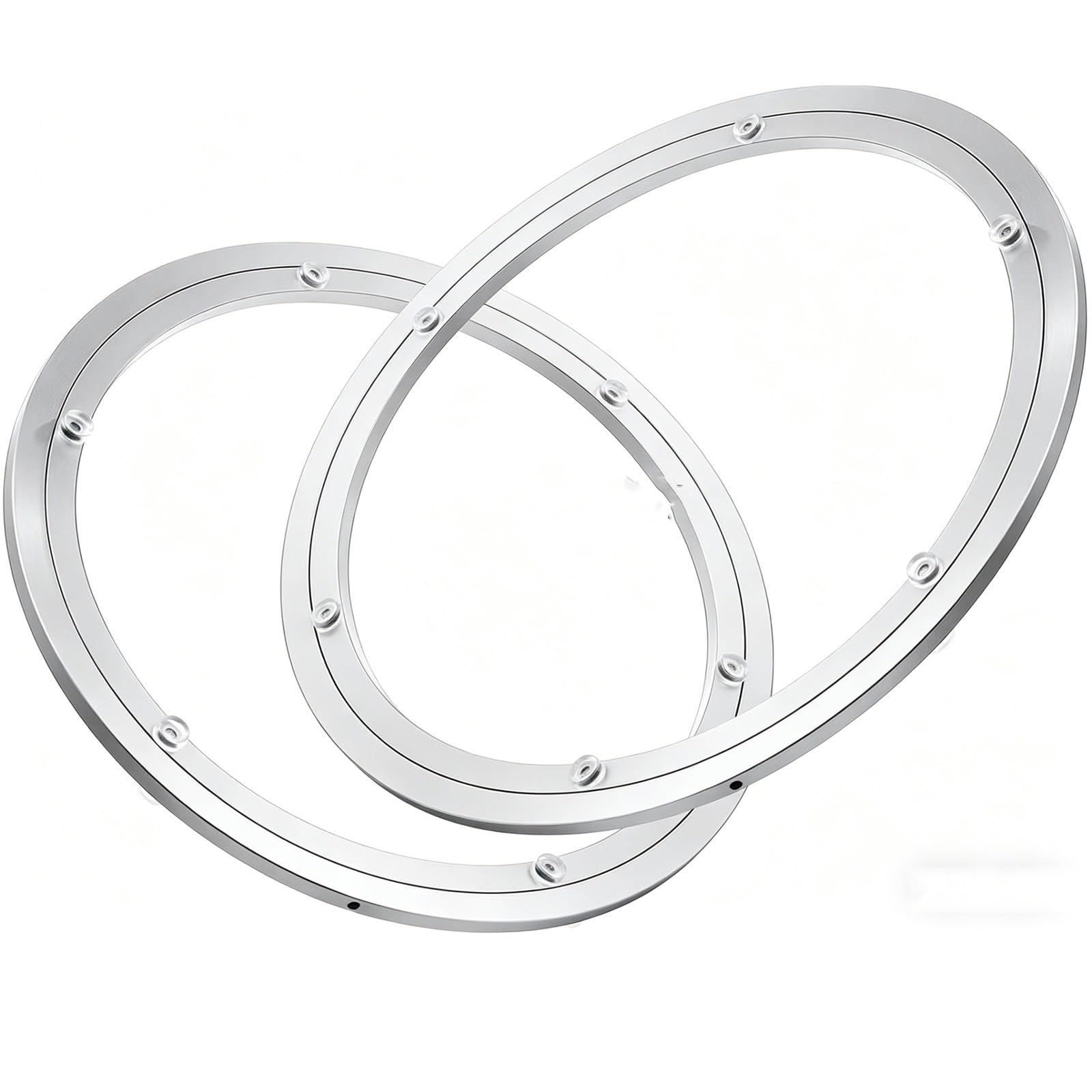 1pcs,Table Turntable，Table Core Bearing，Turntable Bearings ，turntable Bearings ，Smooth Swivel Plate Hardware，Silver(680mm (27 inches))
