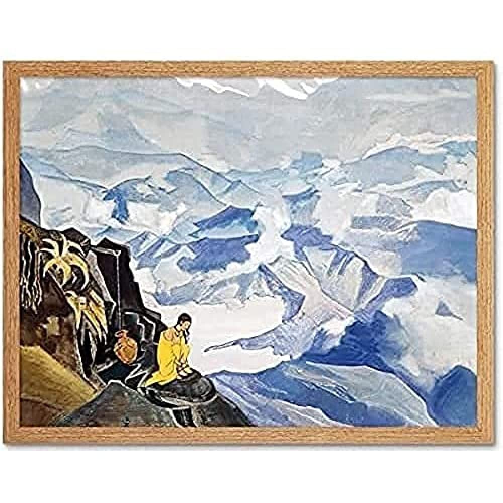 Roerich Drops Of Life Mountain Landscape Painting Unframed Wall Art Print Poster Home Decor Premium