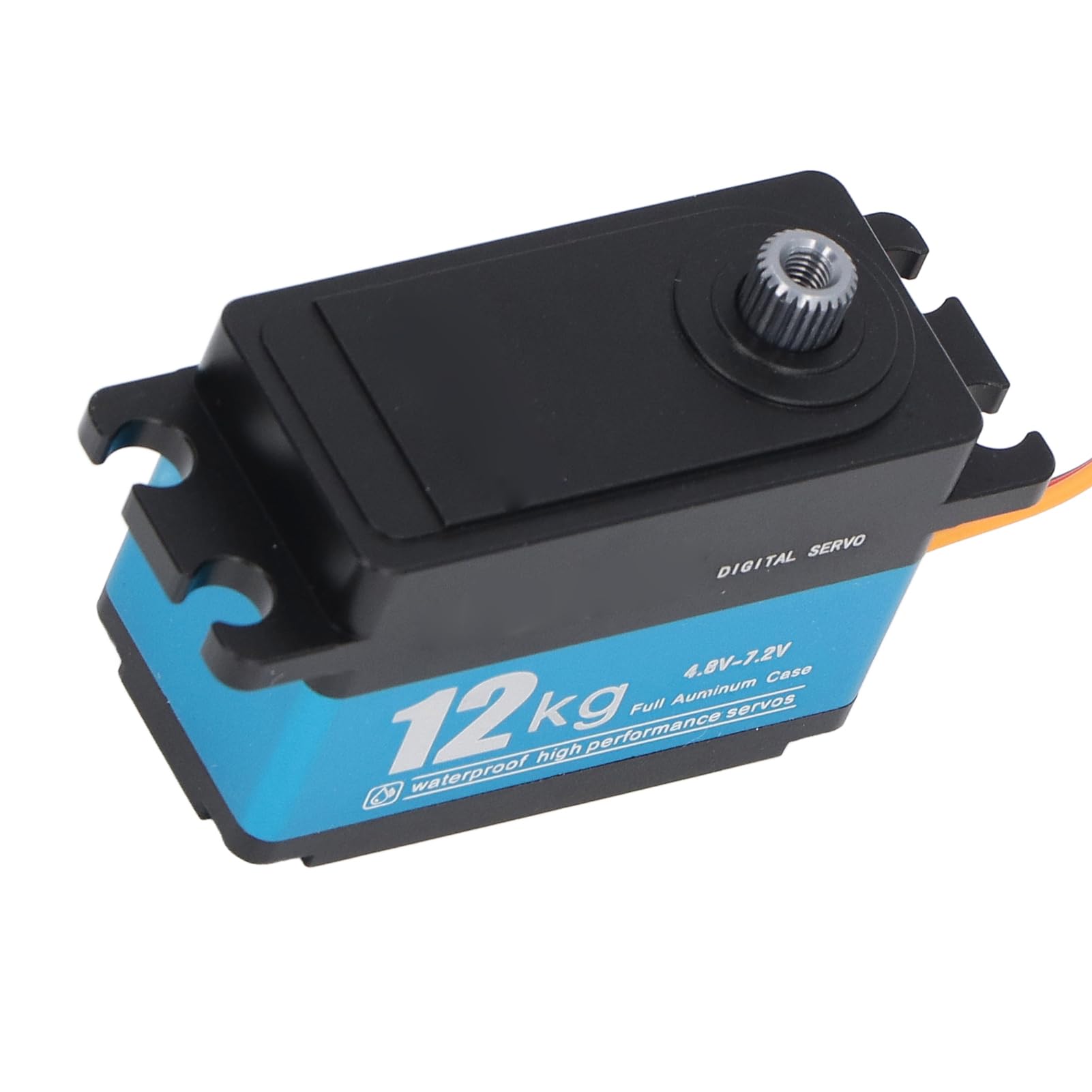SEAFRONT Servo de 12 Kg Engranaje de Metal Completo de Acero para Brazo Robot Drone y Coche con Dirección Digital 90 Grados