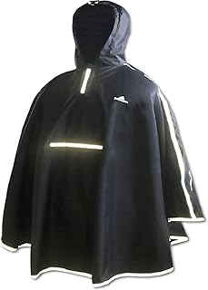 Salzmann Rain Poncho for Children from 5-15 Years - Waterproof Rain Cape for Girls and Boys - Made with 3M Scotchlite
