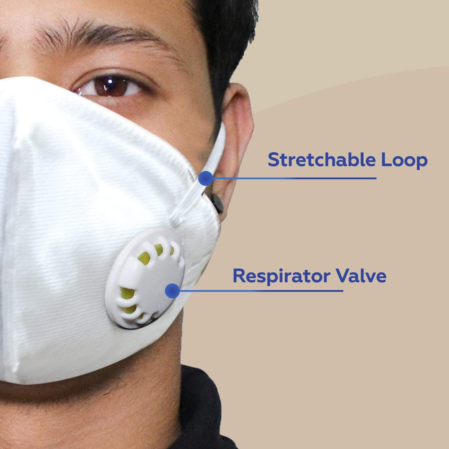 ORILEY PI-N95 DRDO Approved Face Mask with Breathing Valve for Men & Woman (1 Pc) 2
