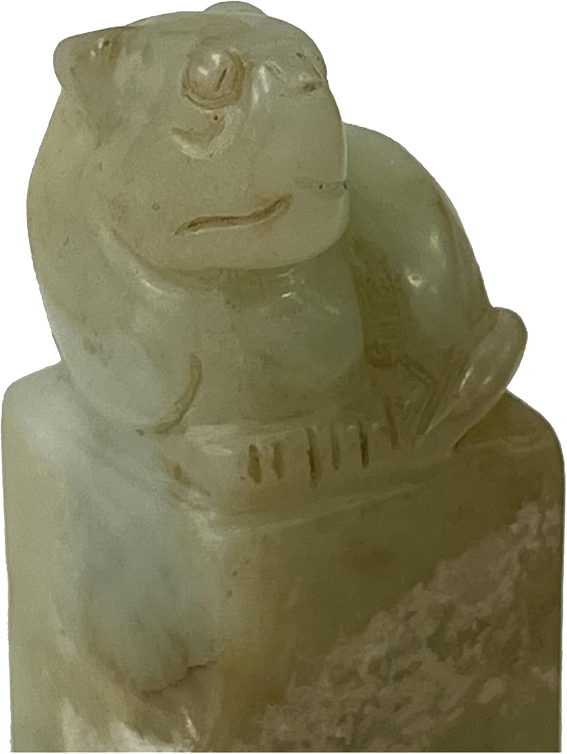 Chinese Natural Stone Carved Mythology Pixiu Seal Stamp Display Aws2402