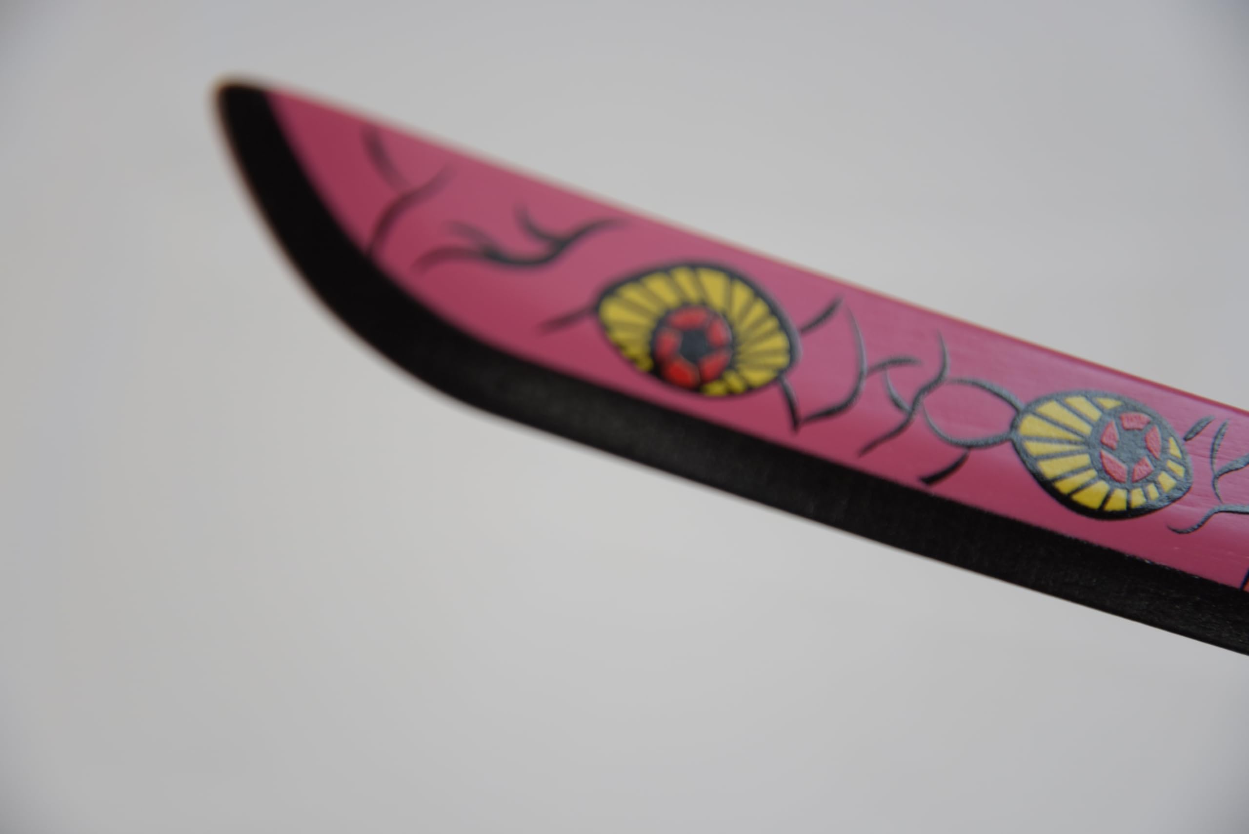 Spaziomilitare KATANA KOKUSHIBOU/TSUGIKUNI MICHIKATSU SERIE ANIME KIMETSU lama in bamboo e fodro legno laccato