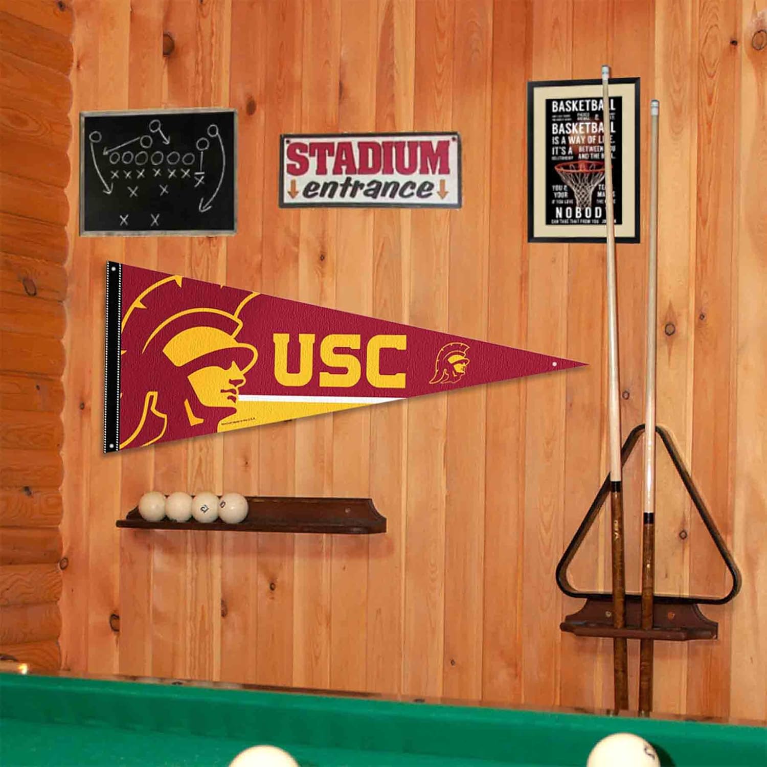 USC Trojans Trojan Pennant Flag and Wall Tack Mount Pads - Image 4