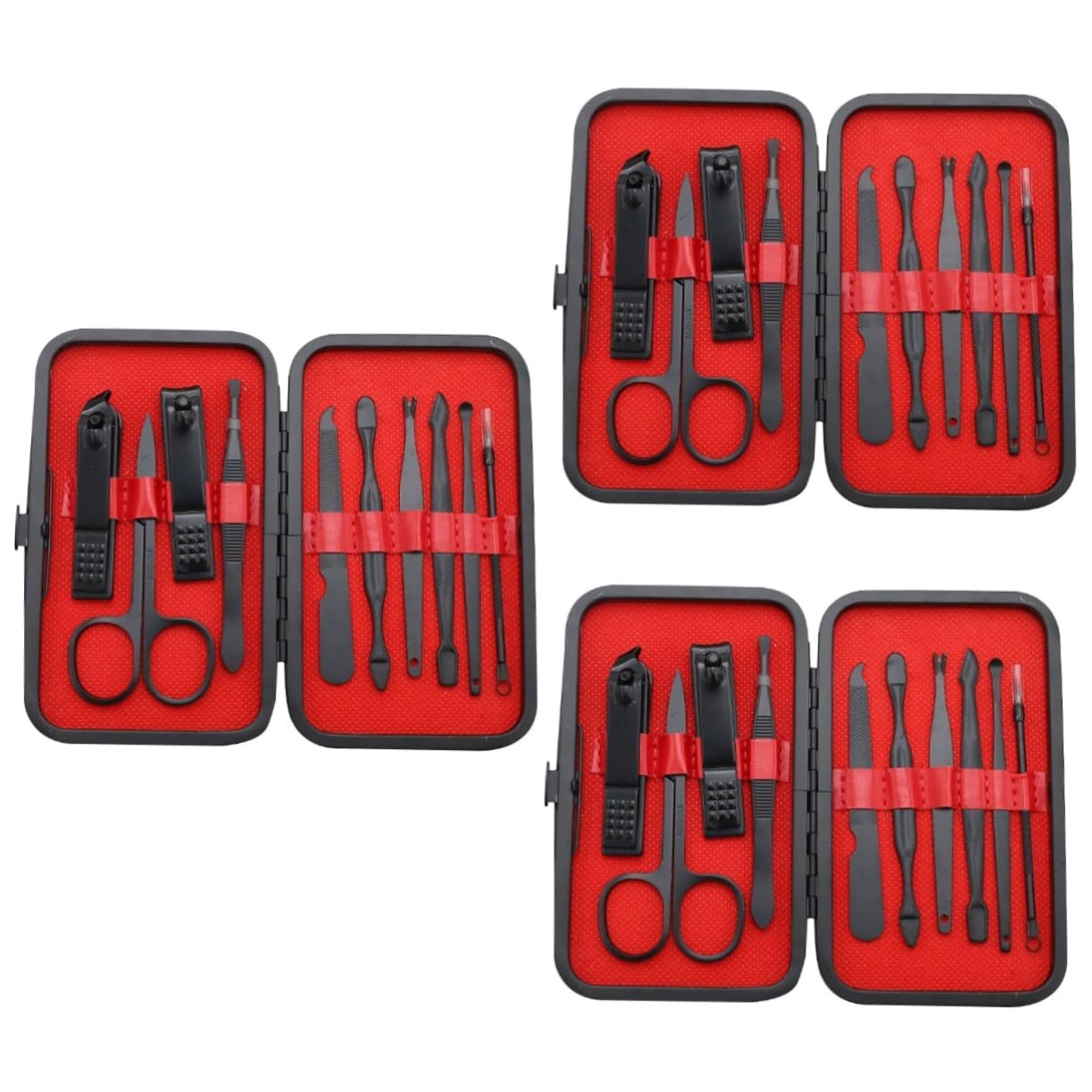 Ipetboom 3sets Manicure e Pedicure Professionale Inossidabile Kit Completo Per Unghie Strumenti Di Bellezza Per Manicure e Pedicure Per Famiglia e Amici