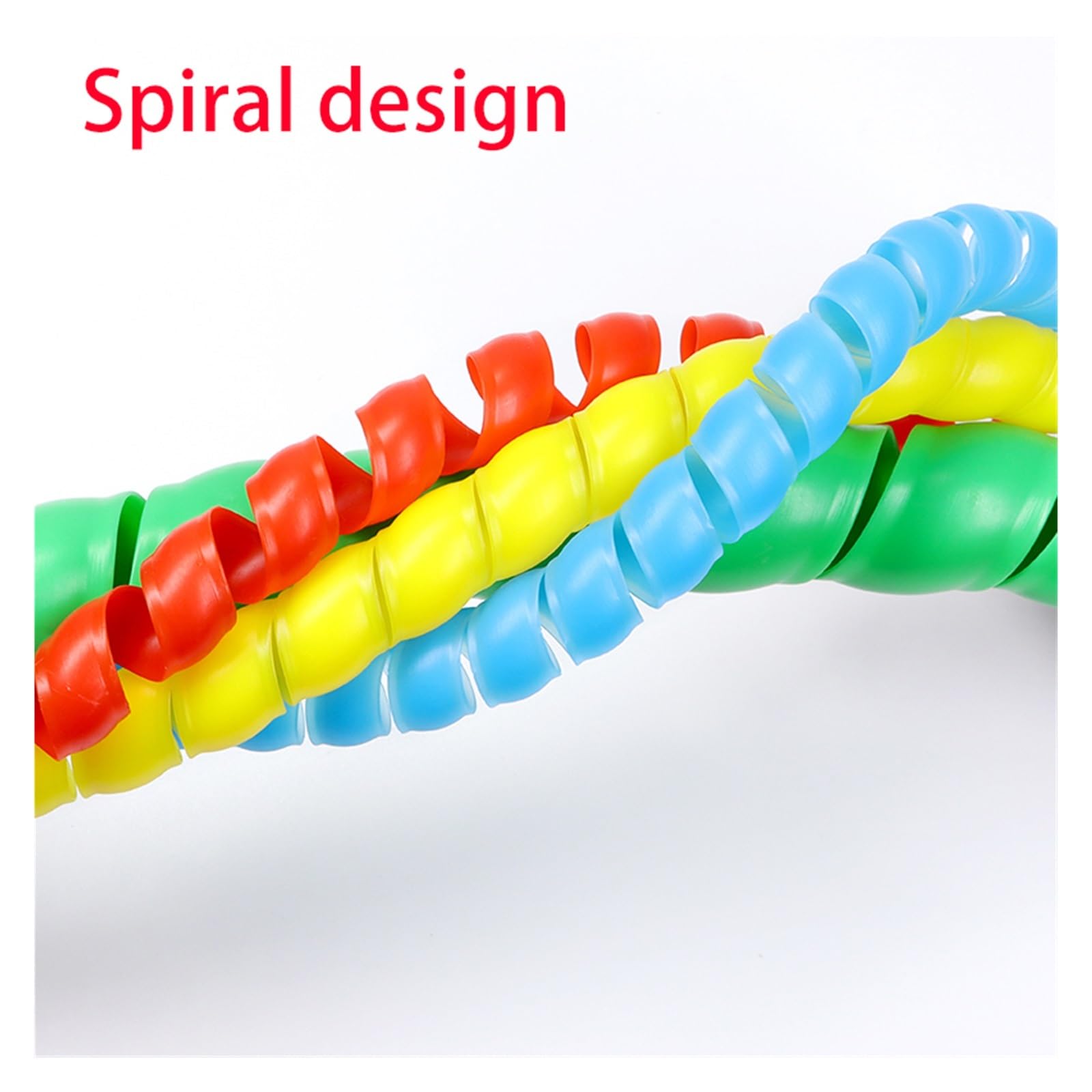 Organisateur et protecteur de câbles en spirale, Manchon de protection câble en spirale, diamètre 8mm à 20mm, 1 10 mètres multicolore(Red,10MM-10 METERS)
